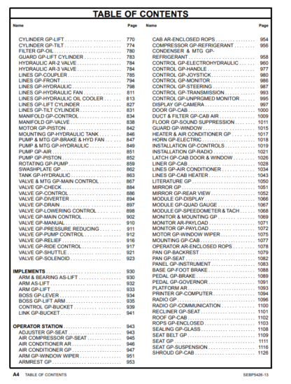 CAT 966H Wheel Loader Parts Manual - Image 2