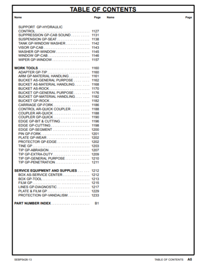 CAT 966H Wheel Loader Parts Manual - Image 11