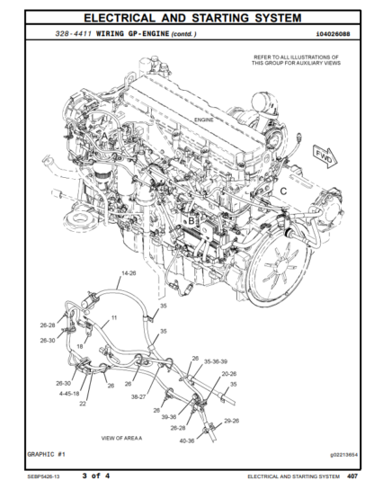 CAT 966H Wheel Loader Parts Manual - Image 9