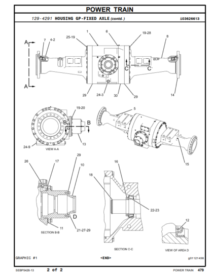 CAT 966H Wheel Loader Parts Manual - Image 6