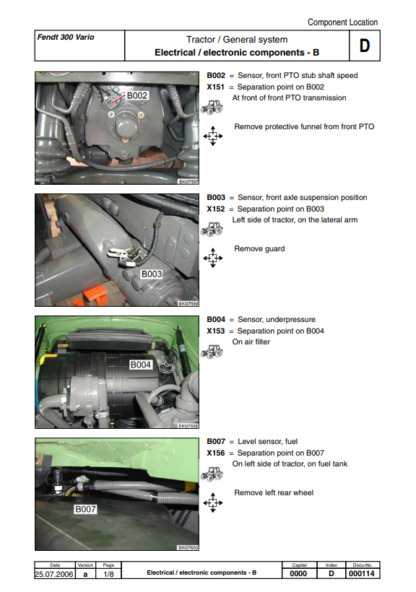 FENDT 300 310 311 312 Vario COM III Workshop Manual - Image 7