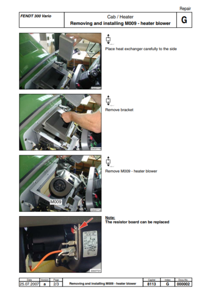 FENDT 300 310 311 312 Vario COM III Workshop Manual - Image 9