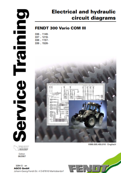 FENDT 300 310 311 312 Vario COM III Workshop Manual - Image 13