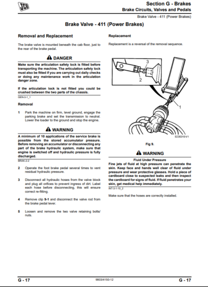 JCB 411 416 Wheeled Loader Service Manual - Image 8