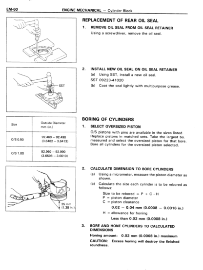 Toyota 4Runner Truck FSM 1985 Repair Service Manual - Image 11