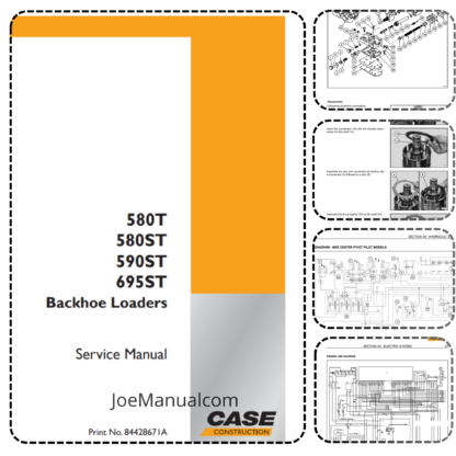 CASE 580T 580ST 590ST 696ST Backoe Loader Service Manual
