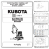 KUBOTA U48-4 Excavator Parts Catalog
