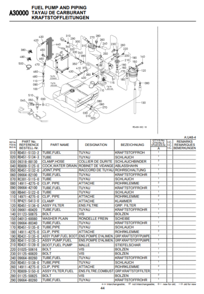 KUBOTA U48-4 Excavator Parts Catalog - Image 6