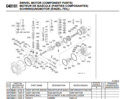 KUBOTA U48-4 Excavator Parts Catalog - Image 8