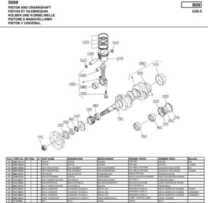 KUBOTA U35-3 Excavator Parts Catalog - Image 4