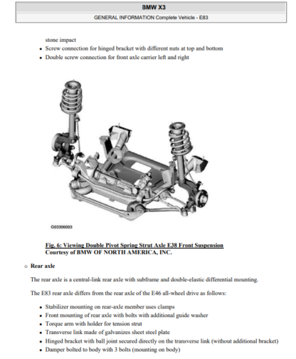 BMW X3 E83 2003-2010 Workshop Service Manual - Image 8