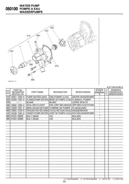 KUBOTA U27-4 Excavator Parts Catalog - Image 4