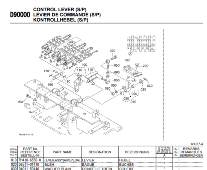KUBOTA U27-4 Excavator Parts Catalog - Image 7