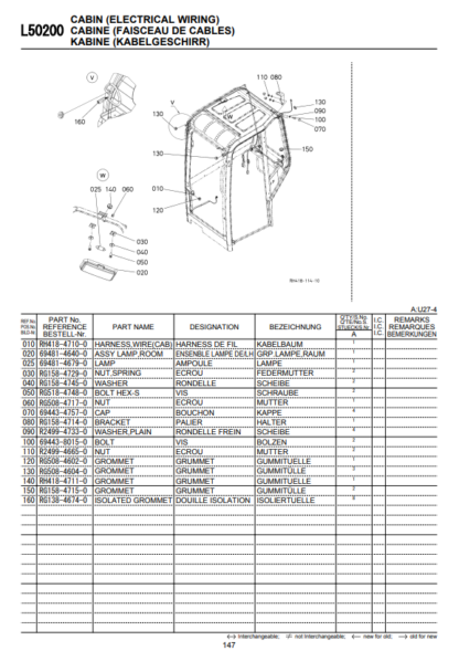 KUBOTA U27-4 Excavator Parts Catalog - Image 6