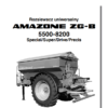 AMAZONE ZG-B 5500-8200 Instrukcja obsługi. Tabela rozsiewu