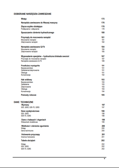 JCB 526 526S 528-70 528S Operator and Maintenance Manual - Image 7