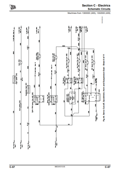 JCB Wheeled Loading Shovel 406 409 Service Manual - Image 4
