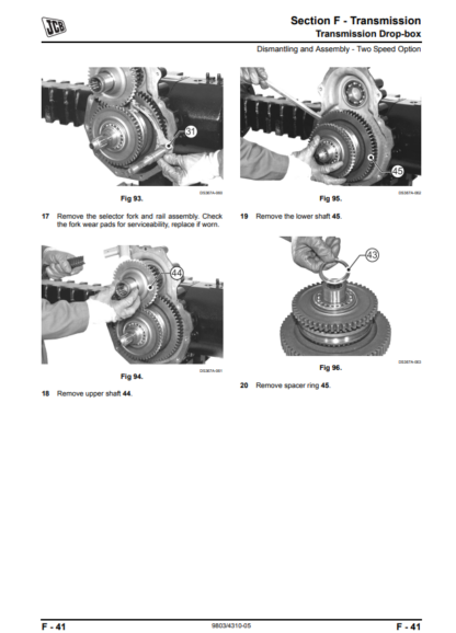 JCB Wheeled Loading Shovel 406 409 Service Manual - Image 10