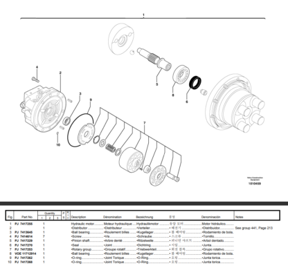 Volvo Excavator ECR28 Parts Catalog - Image 4