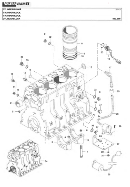 Valtra Valmet 600 700 800 900 Parts Catalog - Image 8