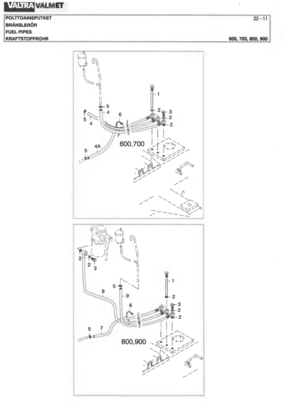 Valtra Valmet 600 700 800 900 Parts Catalog - Image 3