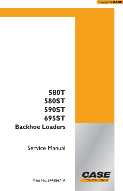 CASE 580T 580ST 590ST 696ST Backoe Loader Service Manual - Image 2