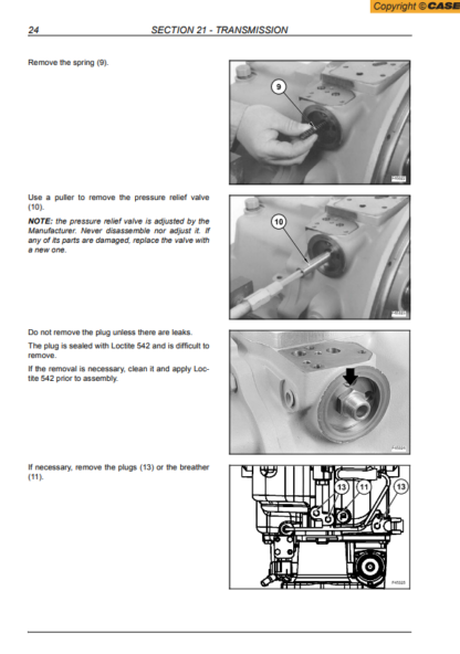 CASE 580T 580ST 590ST 696ST Backoe Loader Service Manual - Image 10