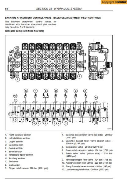 CASE 580T 580ST 590ST 696ST Backoe Loader Service Manual - Image 14