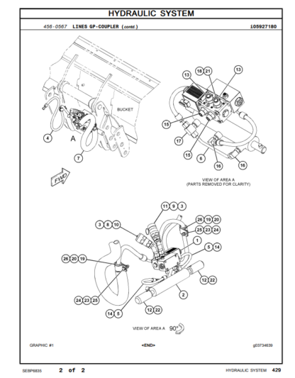 CAT 420F2 IT Backhoe Loader Parts Catalog Manual - Image 6