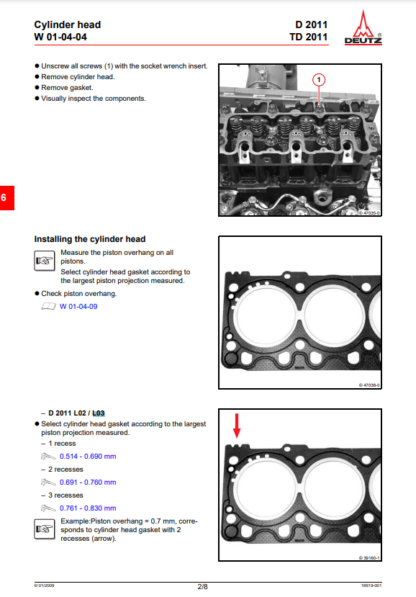 DEUTZ Engine D TD 2011 L01 L02 L03 L04 Workshop Manual - Image 4