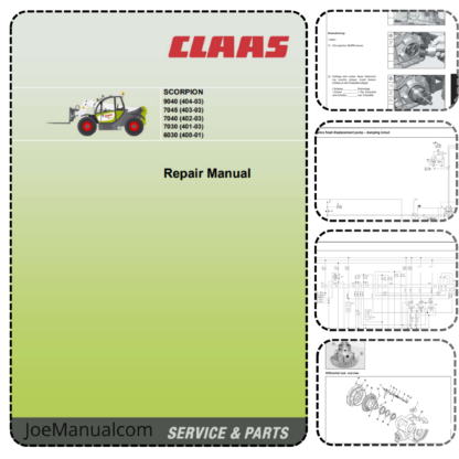 CLAAS Scorpion 9040 7045 7040 7040 6040 Repair Manual