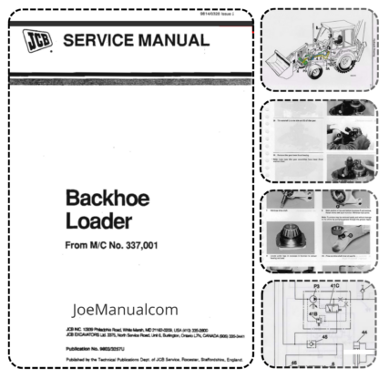JCB 214 3CX 1987- SN 337001 Workshop Manual