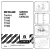 New Holland T7000 Series Tractors Parts Catalog