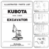 KUBOTA U50-5 Excavator Parts Catalog