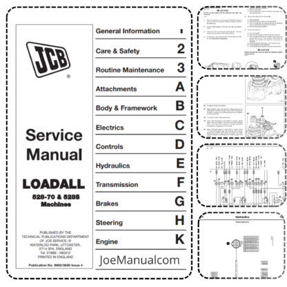 The JCB 528-70 (SN 796000+) and 528S (SN 796102+) Service Manual