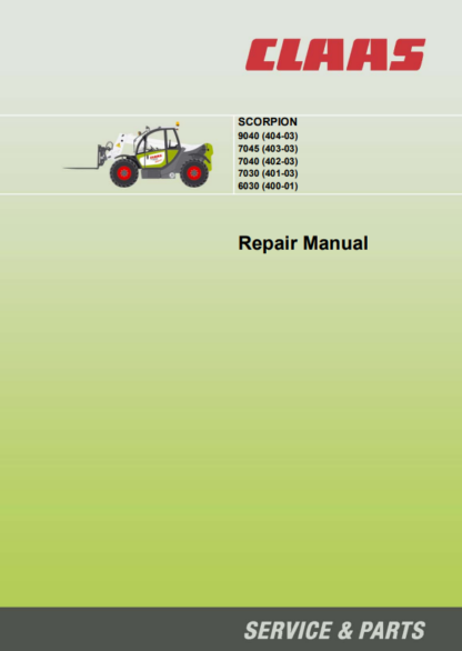 CLAAS Scorpion 9040 7045 7040 7040 6040 Repair Manual - Image 2