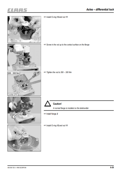 CLAAS Scorpion 9040 7045 7040 7040 6040 Repair Manual - Image 12