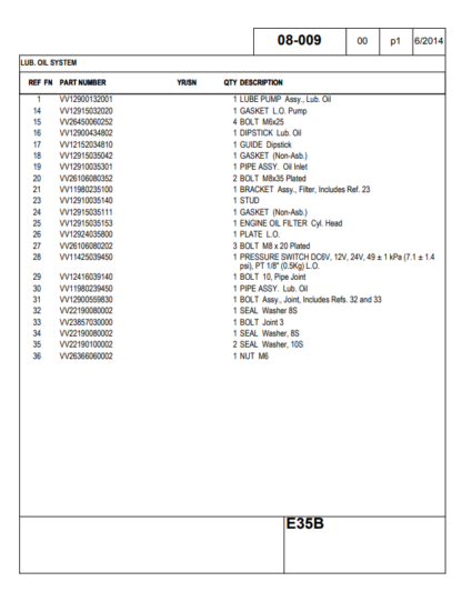 New Holland E35B Excavator Parts Catalog - Image 6