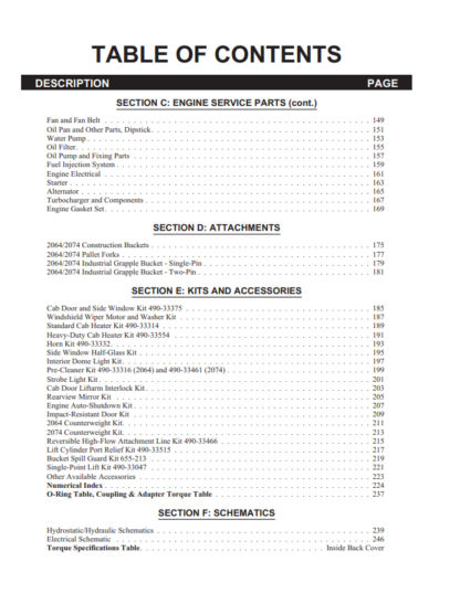 MUSTANG 2064 2074 Skid-steer Loader Parts Catalog - Image 4