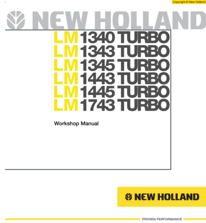 New Holland LM1340 1343 1345 1443 1445 1773 TURBO Workshop Manual - Image 2