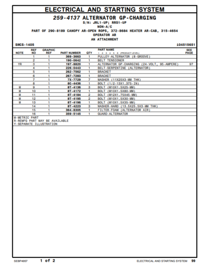 CAT 924H 924HZ Wheel Loader Parts Manual - Image 8