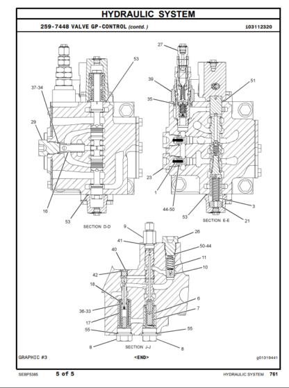 CAT 336D 336D L Excavator Parts Manual - Image 5
