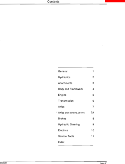 JCB 214 3CX 1987- SN 337001 Workshop Manual - Image 3