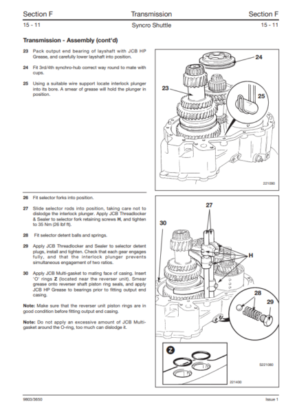 The JCB 528-70 (SN 796000+) and 528S (SN 796102+) Service Manual - Image 9