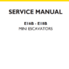 New Holland Excavator E16B E18B Service Manual - Image 2