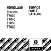 New Holland T7000 Series Tractors Parts Catalog - Image 2