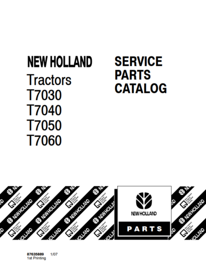 New Holland T7000 Series Tractors Parts Catalog - Image 2