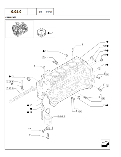 New Holland T7000 Series Tractors Parts Catalog - Image 10