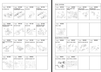 KUBOTA U50-5 Excavator Parts Catalog - Image 4