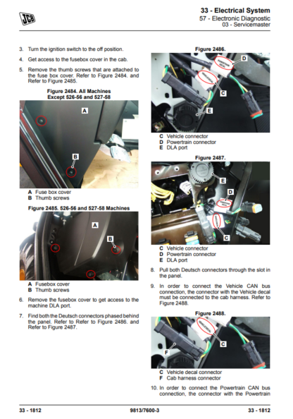 JCB 526-56, 531-70, 535-95, 536-60, 536-70, 536-70LP, 541-70, 550-80, 560-80 Telehandler Service Manual - Image 12